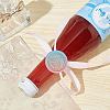 Brass Wax Seal Stamp with Wood Handle AJEW-WH0412-0270-5