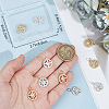 Beebeecraft 10Pcs 2 Colors Brass Pendants KK-BBC0016-17-3
