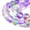 Synthetic Moonstone Beads Strands G-E573-01B-21-4
