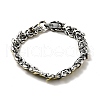 Men's Alloy Dragon Wrap Chain Bracelet BJEW-A129-01-3