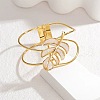 304 Stainless Steel Glass Hinged Bangles for Women BJEW-M082-06G-01-1