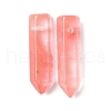 Watermelon Stone Glass Pointed Pendants G-D460-01R-2