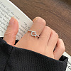 S925 Stainless Steel Cuff Rings for Women FS-WG79458-03-1