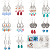 SUNNYCLUE DIY Chinese Style Alloy Chandelier Earring Making Kit DIY-SC0024-23-1