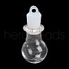 Clear Glass Wishing Bottle Pendants GLAA-A010-01G-1