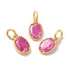 Real 18K Gold Plated Brass Micro Pave Cubic Zirconia Pendants KK-M243-07G-03-1
