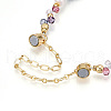 Brass Glass Seed Beaded Stretch Bracelets for Women BJEW-T022-09G-4
