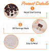 FIBLOOM 60Pcs Wood Stud Earrings Finding EJEW-FI0003-33C-4