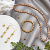 ARRICRAFT Electroplated Natural Lava Rock Bead Strands G-AR0002-77A-4