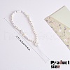 Moon & Star & Disc Beaded Chain Mobile Strap HJEW-SW00020-02-2