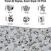  Tibetan Style Alloy European Beads TIBE-NB0001-18AS-LF-2