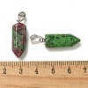 Dyed Natural Marble Pendants G-Z067-07P-06-4