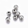 Tarnish Resistant 304 Stainless Steel Textured Beads STAS-F174-32P-A-1