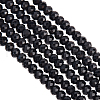 Olycraft 2 Strands Natural Black Tourmaline Beads Strands G-OC0005-30-1