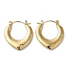 Rack Plating 304 Stainless Steel Hoop Earrings for Women EJEW-Z026-20G-1