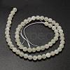 Round Natural White Moonstone Bead Strands X1-G-L425-22-6mm-2