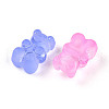 Frosted Transparent Acrylic Beads FACR-N006-01-2
