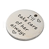 304 Stainless Steel Penndants FIND-A034-01C-2