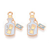 Alloy Enamel Pendants ENAM-T022-35-1