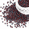 12/0 Two Tone Opaque Glass Seed Beads SEED-T006-01A-A04-1