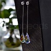 Glass Faceted Dangle Earrings LL7828-1-1