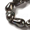 Electroplated Shell Pearl Beads Strands BSHE-M035-01A-04-3