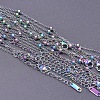1.6mm Unisex 304 Stainless Steel Satellite Chains Necklaces WG3336-5-1