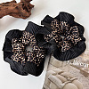 Retro Leopard Print Cloth Elastic Hair Accessories KF6386-4