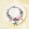 Alloy Enamel European Beads Charm Bracelets BJEW-F495-08P-1