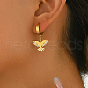 Metal Bird Stainless Steel Hoop Earrings for Women Daily Versatile Jewelry SE6238-4-3