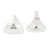 Triangle Brass Drawbench Stud Earring EJEW-L288-007S-3