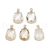 Natural Quartz Crystal Faceted Pendants G-K347-05G-04-1