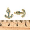 Brass Micro Pave Cubic Zirconia Charms KK-C086-12G-01-3