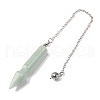 Natural & Synthetic Gemstone Pointed Dowsing Pendulums G-Q184-04P-4