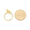 Rack Plating Brass Open Cuff Finger Rings for Women RJEW-M028-85G-4