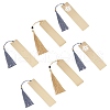 Brass Brushed Blank Bookmarks AJEW-UN0001-004-1