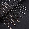 Unicraftale 304 Stainless Steel Round Snake Chain Necklace Making NJEW-UN0001-08-7
