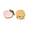 Fruit Seris 304 Stainless Steel Enamel Charms STAS-U060-03G-01-2