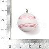 Sport Theme Resin Pendants RESI-I063-01E-3