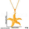 Stainless Steel Starfish Pendant Necklaces for Women KW7547-2-3