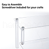 2-Tier Acrylic Organizer Display Riser Rack ODIS-WH0070-11B-02-4
