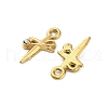 304 Stainless Steel Crystal Rhinestone Pendant STAS-U047-10G-2