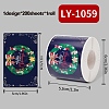 200Pcs Christmas Theme Paper Self-Adhesive Stickers DIY-M070-02O-1