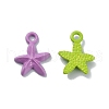 Spray Painted Alloy Pendant PALLOY-Q445-04-2