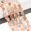 Natural Strawberry Quartz Beads Strands G-P497-01C-42-2