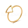 Ion Plating(IP) 201 Stainless Steel Triangle Finger Ring for Women X-RJEW-G266-05G-3