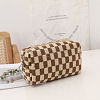 Tartan Pattern Portable Corduroy Makeup Storage Bag PAAG-PW0001-138E-1