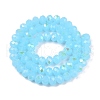Electroplate Glass Beads Strands EGLA-A044-J8mm-L04-3