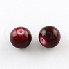 Painted Glass Beads Strands X-DGLA-S071-6mm-B30-1