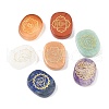 7Pcs 7 Styles Chakra Natural Mixed Gemstone Display Decorations G-F786-01-1